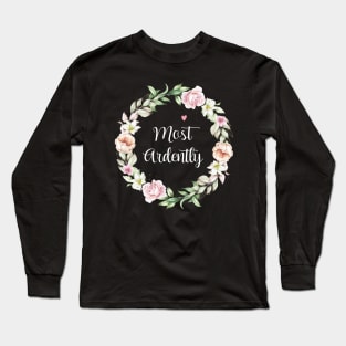 Floral Most Ardently Circle Long Sleeve T-Shirt